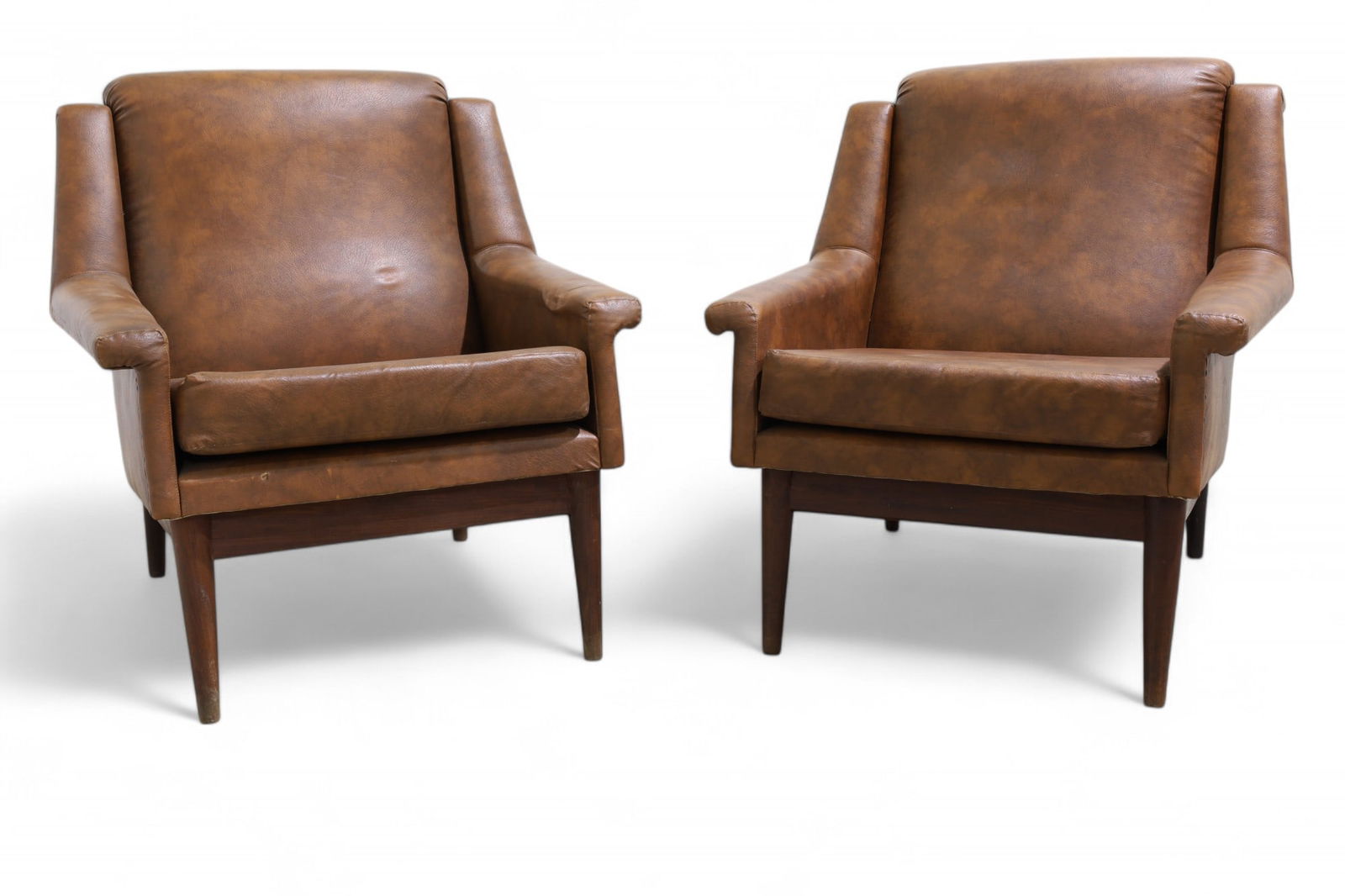Danish Style Lounge Chairs - Pair (1 of 10)