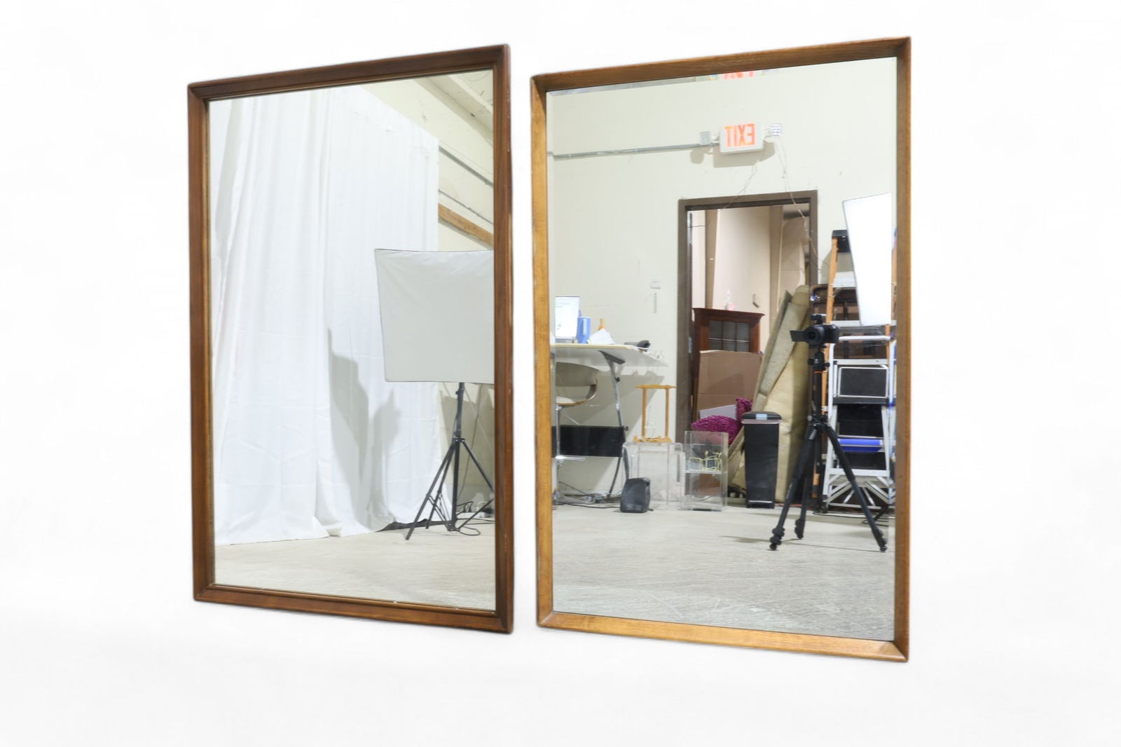 Mid Century Modern Walnut  Mirrors - 2 (1 of 9)