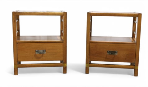 Hickory End Stands - Pair