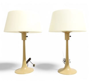 Plastic MCM Tulip Lamps - Pair