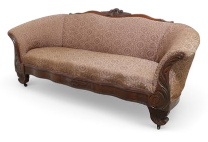 Carved Wood Victoria Sofa