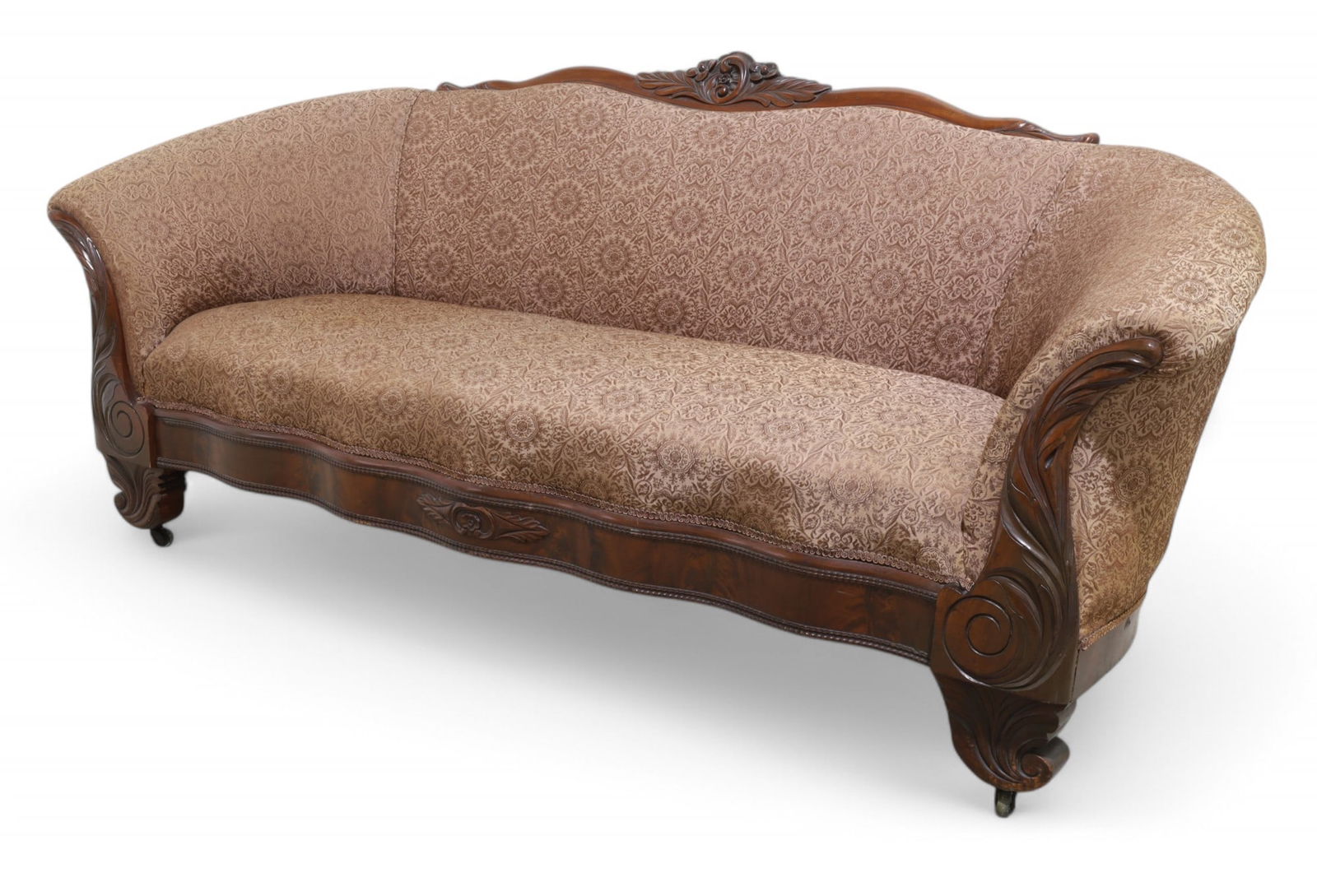 Carved Wood Victoria Sofa (1 of 10)