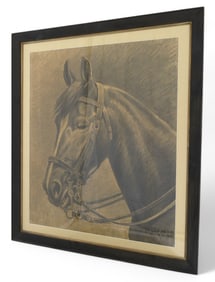 Signed Karl Hansen Reistrup Charcoal