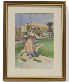 Signed Karl Hansen Reistrup - Watercolor