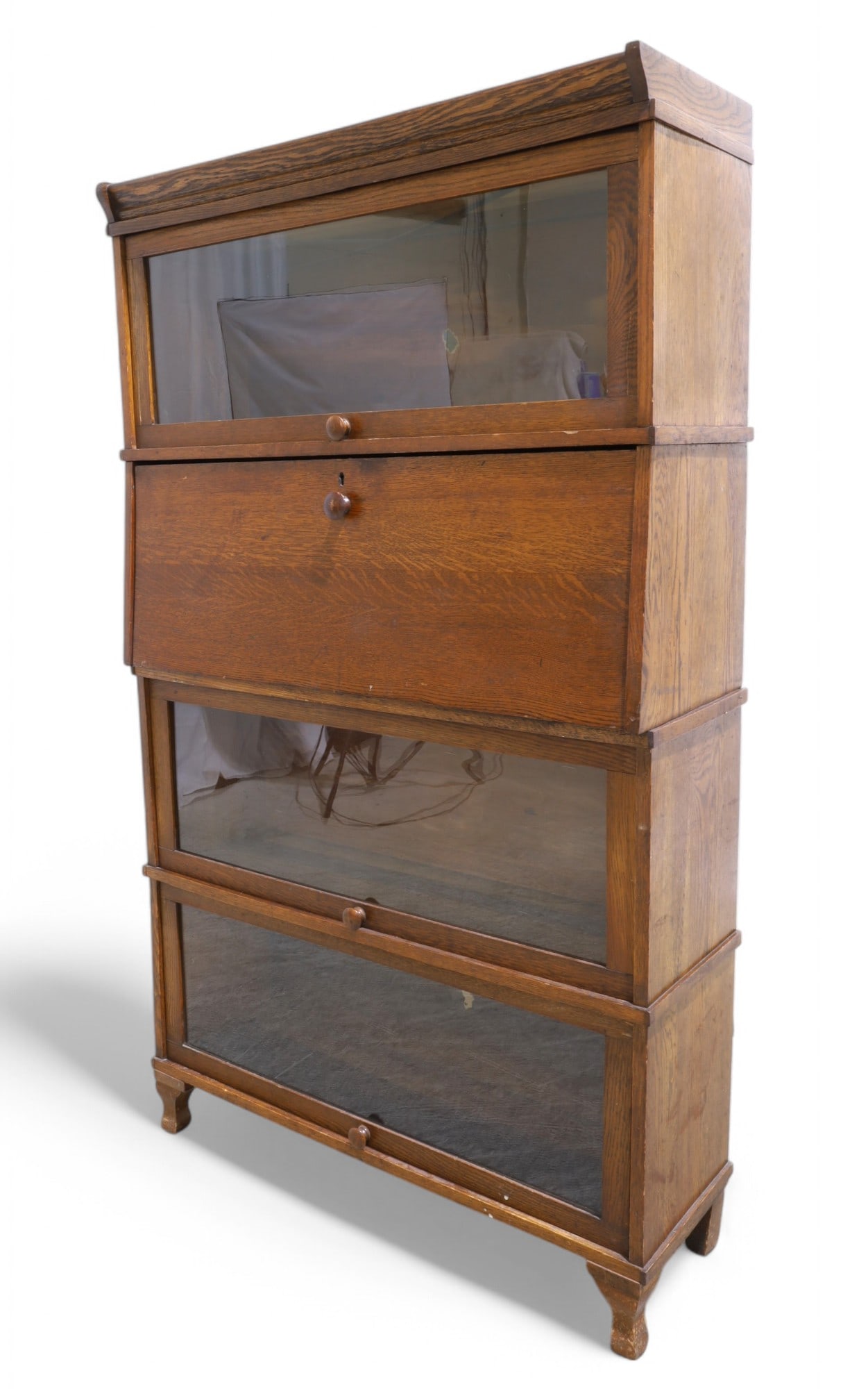 4 Stack Oak Book Case (1 of 6)