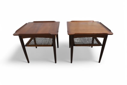Poul Jensen  Walnut Side Tables - Pair