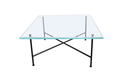 Giacometti Style Iron & Glass Coffee Table