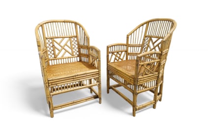 Brighton Pavillion Arm  Chairs - Pair