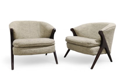 Vladimir Kagan (Attr.) Lounge Chairs - Pair