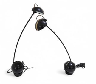 Vintage Vallenti Luce Vintage  Ball Lamps - Pair