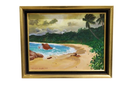 Signed Katarzyna Barylka Oil on Board