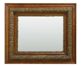Victorian Antique Oak Mirror