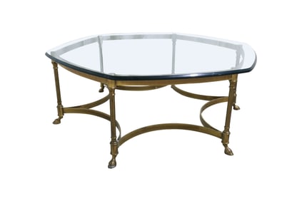 Brass Hoof Foot Coffee Table
