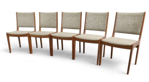 Teak Danish Style Dining Chairs - 5