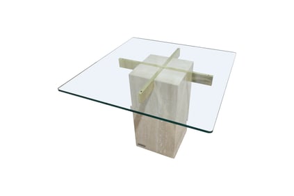 Artedi Travertine End Table