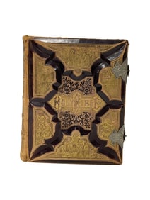 1886 Ornate cover Bible