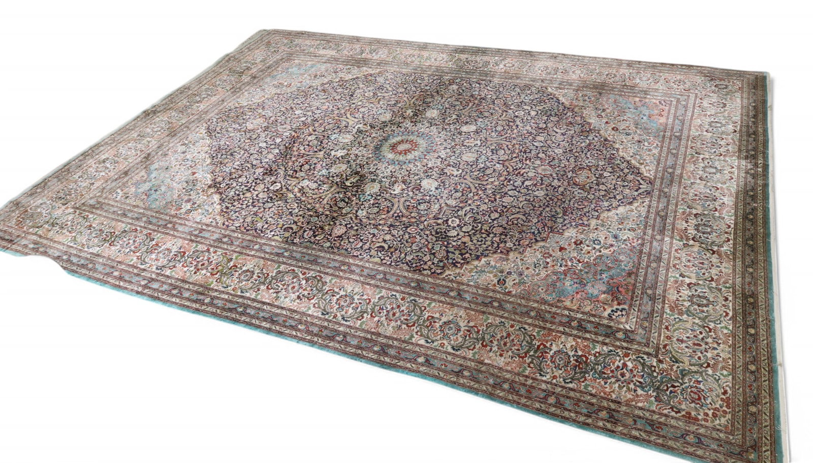 Room Size Oriental Silk Weave Rug (1 of 12)