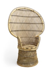 Wicker Peacock Chair