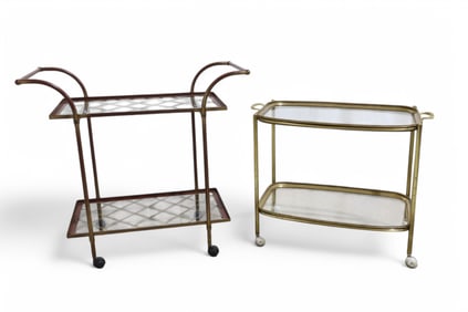 Italian Brass Cart & Gilt Metal Cart