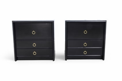 John Stuart 3 Drawer Stands - Pair