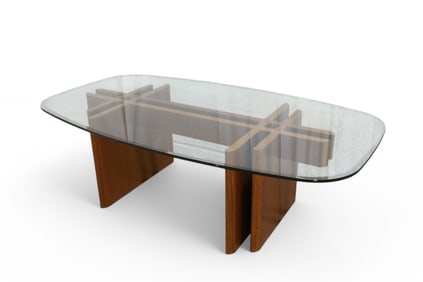Teak & Glass Coffee Table