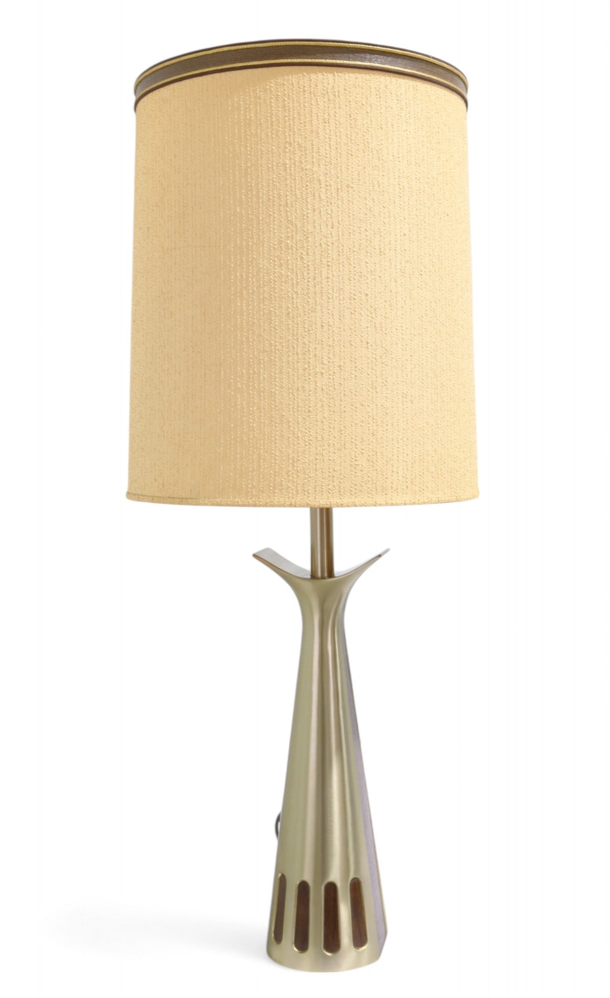 Laurel Wood & Brass Lamp (1 of 9)