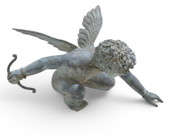 Bronze Garden Cupid