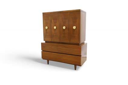 Merton Gershun Walnut Tall Dresser