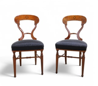 Biedermeier Shovel Chairs - Pair