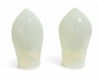 Victorian Iridescent  Art Glass Shades - 2