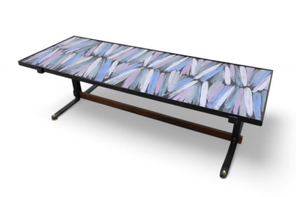 Enameled Top Coffee Table