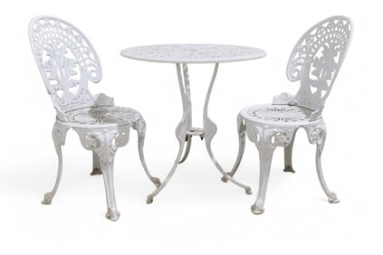 Cast Aluminum Cafe Set - 3 Pc