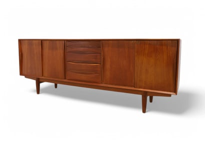 Danish Teak 4 Door Credenza