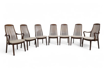 Danish Modern Rosewood Dining Chairs - 7