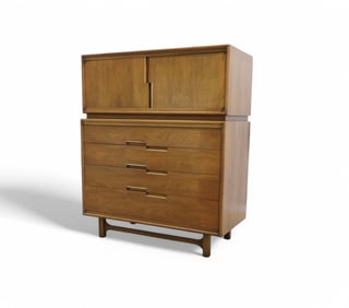 Cavalier Walnut Tall Chest