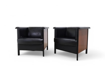 Metro Designer Club Chairs - Pair