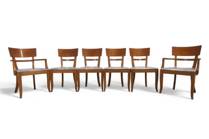 Mid Century Maple Dining Chairs - 6