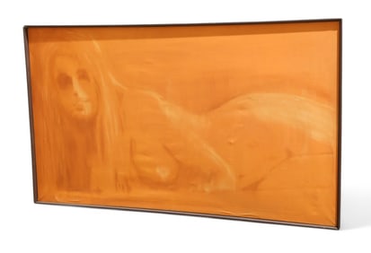 Mid Century Nude Oil on Canvas