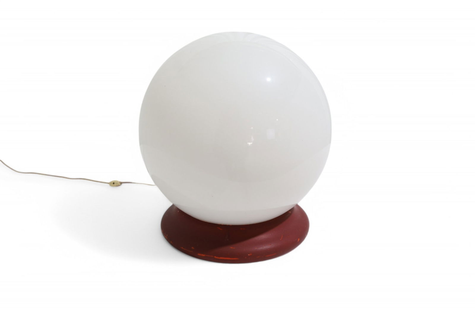 Mid Century Modern Glass Globe Lamp (1 of 8)