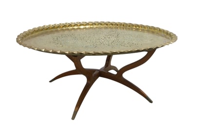 Brass Tray Table