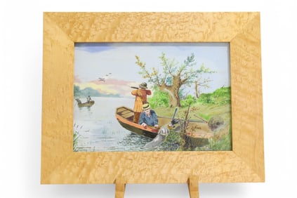 Enameled Glass Panel Art