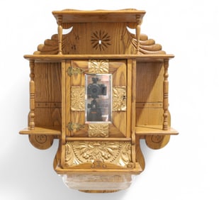 Oak Hanging Cabinet