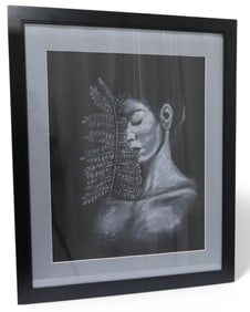 Signed Kat Hamilton Pastel on Paper