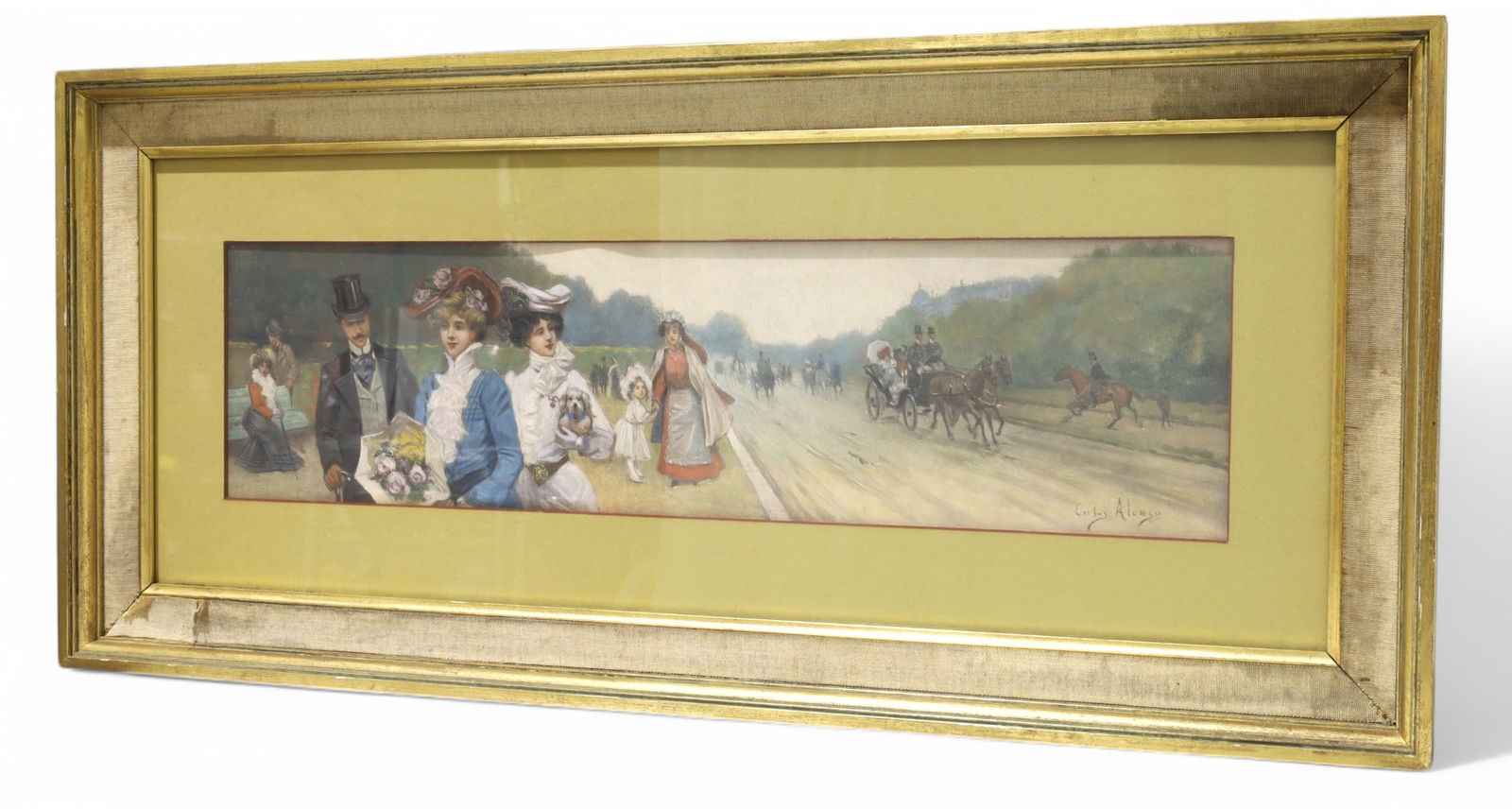 Signed Carlos Alonso Watercolor (1 of 9)