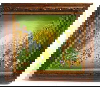 Signed Parisian Oil on Canvas