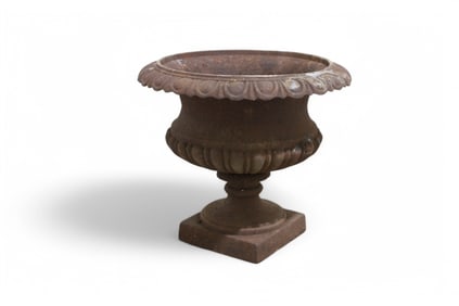 Vintage Cast Iron Outdoor Urn