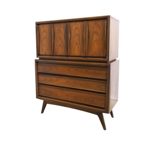 United Walnut High Chest