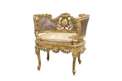 Antique French Gold Leaf Chair