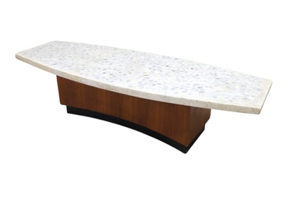 A Harvey Probber Terrazo Top Coffee Table