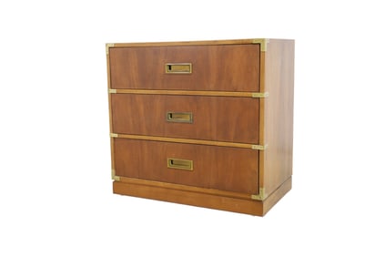 Walnut Campaign Style Chest